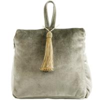 Mars & More Deurstopper - fluweel - beige - 18 cm