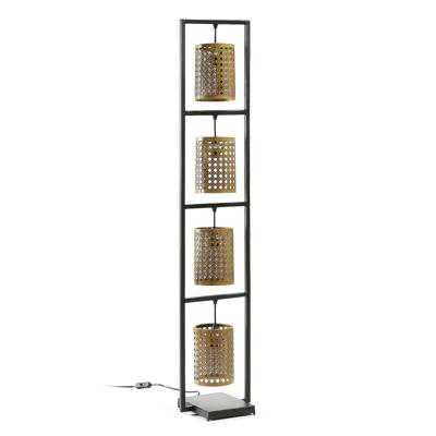 Kave Home Vloerlamp 'Margery' 4-lamps, kleur Zwart