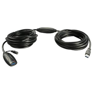 Lindy 43099 15m USB A USB A Mannelijk Vrouwelijk Zwart USB-kabel