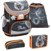 Belmil rugzakset spinnen 17 liter polyester grijs 4-delig