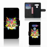 LG V40 Thinq Leuk Hoesje Cat Color