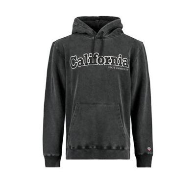 America Today hoodie Sage California met tekst zwart