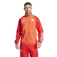 adidas Bayern München Presentatie Trainingsjack 2023-2024 Rood Wit - thumbnail