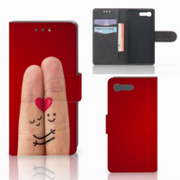 Sony Xperia X Compact Wallet Case met Pasjes Liefde - Origineel Romantisch Cadeau - thumbnail