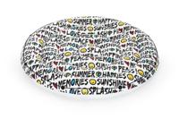 Bestway Rond Luchtbed Zomerteksten - 188 x 188 x 25 cm