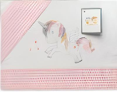 Gamberritos bedbumper Unicorn junior 60 x 120 cm katoen Gamberritos bedbumper Unicorn junior 60 x 120 cm katoen