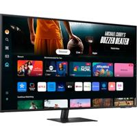 Samsung M70D Smart Monitor, 43 inch, 4K AI upscaling, UHD, 60 Hz, streaming-monitor met entertainment en gaming-hub, scherm met luidsprekers, Smart TV-apps met afstandsbediening, LS43DM702UUXEN
