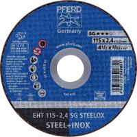 PFERD EHT 115-2,4 SG STEELOX 61340432 Doorslijpschijf recht 115 mm 25 stuk(s) RVS, Staal