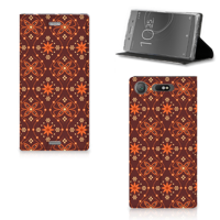 Sony Xperia XZ1 Hoesje met Magneet Batik Brown