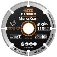 Doorslijpschijf 115mm multifunctioneel voor haakse slijper kabelgoot metaal koper messing aluminium