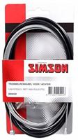 Simson trommelremkabelset voor/achter zwart