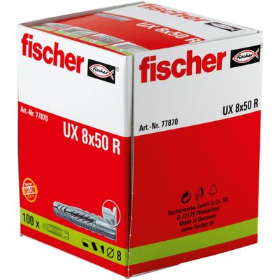 Fischer UX 8 x 50 R Universele pluggen 50 mm 8 mm 77870 100 stuk(s)