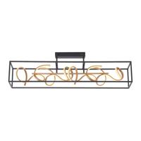 Paul Neuhaus Zwart gouden plafondlamp Selina 6473-18 - thumbnail