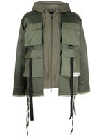 Mostly Heard Rarely Seen veste zippée M65 à poches cargo - Vert - thumbnail