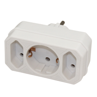 Scanpart Verloopstekker2 x Euro en 1 x Randaarde