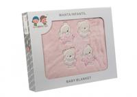 Gamberritos babydeken berenprint 110 x 140 cm fleece