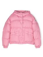 Moncler Enfant doudoune Ebre à patch logo - Rose