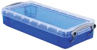 Really Useful Box pennenbakje 0,55 liter, transparant blauw - thumbnail