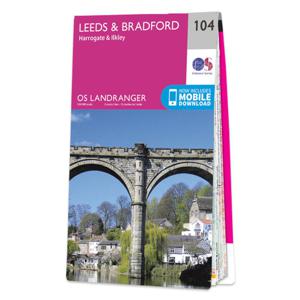 Wandelkaart - Topografische kaart 104 Landranger Leeds & Bradford, Har