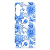 Case voor Samsung Galaxy A14 5G/4G Flowers Blue