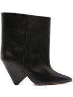 ISABEL MARANT bottines Miller 90 mm en cuir - Noir - thumbnail