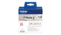 Etiket Brother DK-22212 62mm 15-meter witte film