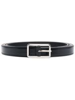 Alexander McQueen ceinture en cuir à boucle - Noir - thumbnail