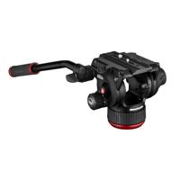 Manfrotto,Fluid Video Tripod Head 504X,for Tripods for Video Cameras or DSLR,Reflex Cameras,Camcorders,Designed for Photographers and Vloggers,Holds up to 12kg,in Aluminium