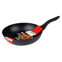 Alpina Wok/hapjes/bak pan - Professional - met anti aanbak laag - metaal - zwart - Dia 28 x H7 cm - thumbnail