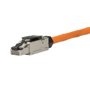 LogiLink MP0040 Op locatie monteerbare stekker, Cat.6A, afgeschermd, PrimeLine MP0040 Zwart, Zilver 1 stuk(s)