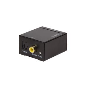 LogiLink CA0100 LogiLink Koaxial und Toslink zu analog L/R Audio-Konverter Toslink / Cinch Audio Adapter Zwart