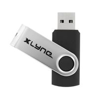 xlyne Swing SWG USB flash drive 64 GB USB Type-A 2.0 Zwart, Zilver - thumbnail