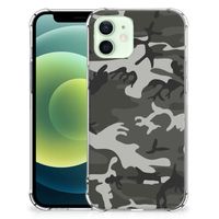 iPhone 12 Mini Doorzichtige Silicone Hoesje Army Light - thumbnail