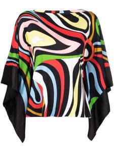 PUCCI caftan à imprimé Marmo - Noir