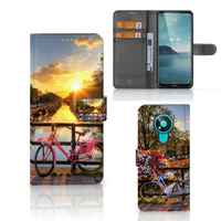 Nokia 3.4 Flip Cover Amsterdamse Grachten - thumbnail