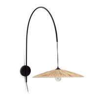 Kave Home Wandlamp Rosella Raffia - Naturel