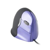 Evoluent Vertical Mouse 4 VM4S Ergonomische muis USB Optisch Zwart, Lila 6 Toetsen 2800 dpi Ergonomisch