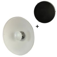 StudioKing Beauty Dish Wit SK-BD550W 55 cm met Honingraat - thumbnail