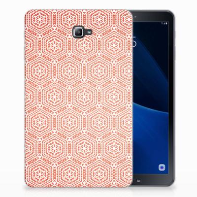 Samsung Galaxy Tab A 10.1 Hippe Hoes Pattern Orange Samsung Galaxy Tab A 10.1 Hippe Hoes Pattern Orange
