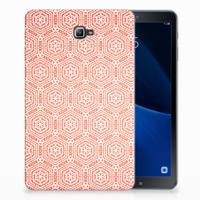 Samsung Galaxy Tab A 10.1 Hippe Hoes Pattern Orange