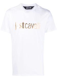 Just Cavalli t-shirt en coton à logo imprimé - Blanc