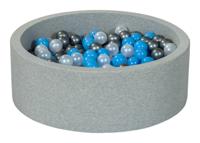 Viking Choice  Ballenbak 90 cm met 300 ballen parelmoer, zilver, licht blauw