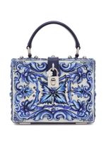 Dolce & Gabbana sac à main Dolce Box à imprimé Majolica - Bleu