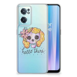 Silicone Back Case OnePlus Nord CE 2 5G Boho Skull