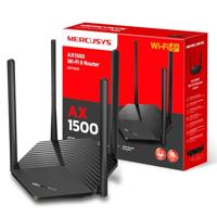 Mercusys TP-Link MR1500X AX1500Mbps WiFi 6 Dual-Band Router, Gigabit-poort, 1201Mbps op 5 GHz en 300 Mbps op 2,4 GHz, 4 antennes met hoge versterking, kinderbeveiliging, gastnetwerk, QoS, OFDMA,