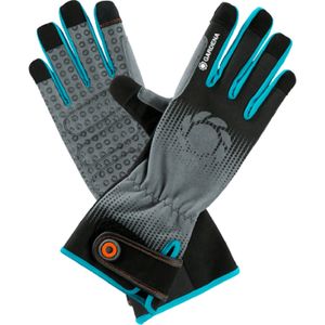 Gardena 11531-20 beschermende handschoen Tuinhandschoenen Zwart, Blauw, Grijs Katoen, Elastaan, Nylon, Polyester, Polyurethaan