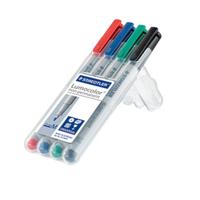 Staedtler Foliestift Lumocolor M non-permanent 315 315 WP4 Blauw, Groen, Rood, Zwart