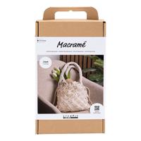 Creativ Company Hobbyset Macrame Tas Wit - thumbnail