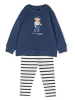 Ralph Lauren Kids ensemble sweat-pantalon à logo - Bleu