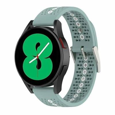 By Qubix - Dot Pattern bandje - Groenblauw - Compatible met Xiaomi Mi Watch/Compatible met Xiaomi Watch 2 / Compatible met Xiaomi Watch S1 / S2 / S3 / S4 - Compatible Xiaomi bandje